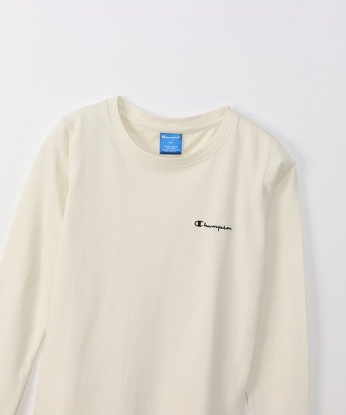 Champion(チャンピオン)の「【Champion/チャンピオン】レディース スポーツ ロングスリーブTシャツ(Tシャツ/カットソー・レディース・オフホワイト/オリーブ系/ブラック/パープル/グレー・MEDIUM/LARGE)」の7枚目の写真