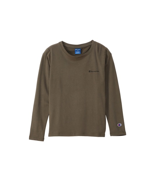 Champion(チャンピオン)の「【Champion/チャンピオン】レディース スポーツ ロングスリーブTシャツ(Tシャツ/カットソー・レディース・オフホワイト/オリーブ系/ブラック/パープル/グレー・MEDIUM/LARGE)」の20枚目の写真