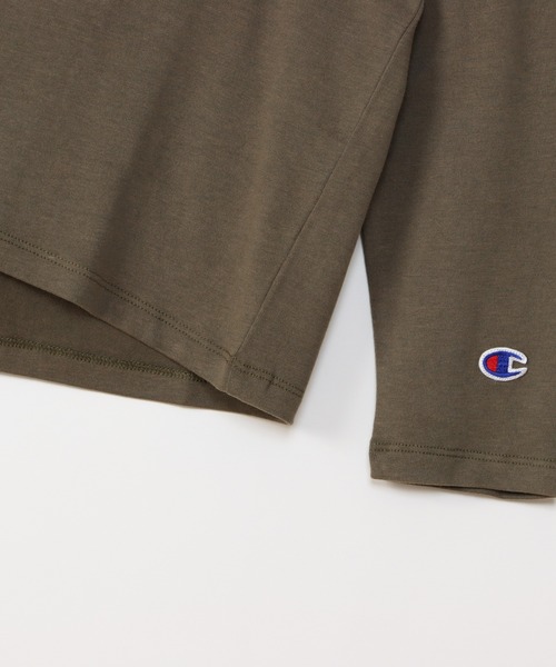 Champion(チャンピオン)の「【Champion/チャンピオン】レディース スポーツ ロングスリーブTシャツ(Tシャツ/カットソー・レディース・オフホワイト/オリーブ系/ブラック/パープル/グレー・MEDIUM/LARGE)」の21枚目の写真