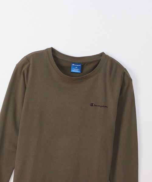 Champion(チャンピオン)の「【Champion/チャンピオン】レディース スポーツ ロングスリーブTシャツ(Tシャツ/カットソー・レディース・オフホワイト/オリーブ系/ブラック/パープル/グレー・MEDIUM/LARGE)」の22枚目の写真