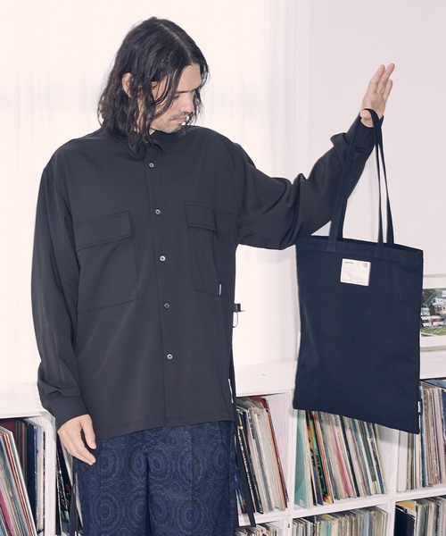 ADAM PATEK(アダムパテック)の「【ADAMPATEK 】basic canvas tote bag(AP2229010)トートバッグ(トートバッグ・レディース・ホワイト/ブラック・フリ-)」の12枚目の写真