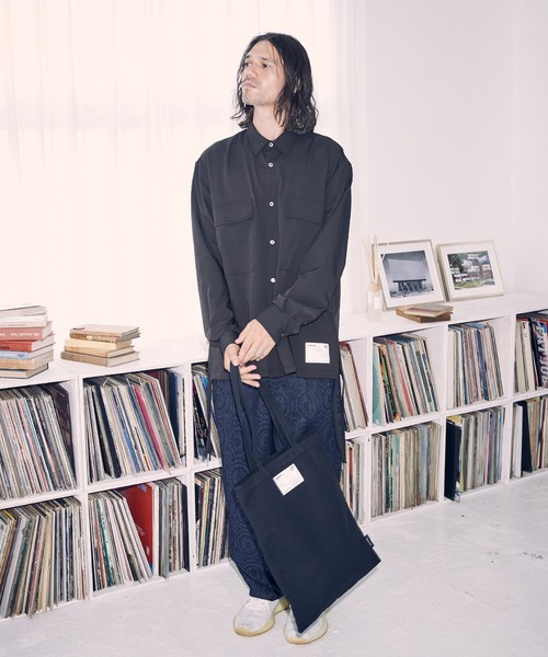 ADAM PATEK(アダムパテック)の「【ADAMPATEK 】basic canvas tote bag(AP2229010)トートバッグ(トートバッグ・レディース・ホワイト/ブラック・フリ-)」の14枚目の写真