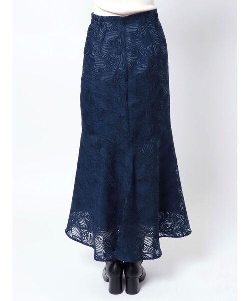 LAGUNAMOON(ラグナムーン)の「オパールリーフスカート(スカート・レディース・ネイビー/ボルドー・MEDIUM/SMALL)」の5枚目の写真