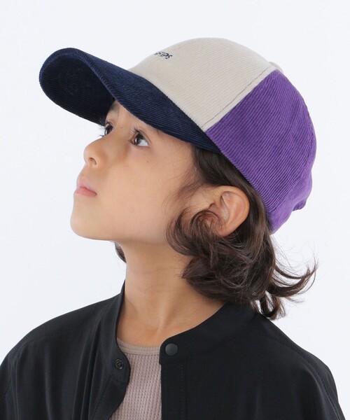 SHIPS（シップス）の「SHIPS KIDS:コーデュロイ ワンポイント ロゴ キャップ（キャップ・キッズ・ベージュ/ライトグレー/その他1・ONE SIZE）」の2枚目の写真