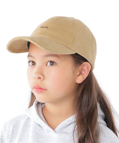 SHIPS（シップス）の「SHIPS KIDS:コーデュロイ ワンポイント ロゴ キャップ（キャップ・キッズ・ベージュ/ライトグレー/その他1・ONE SIZE）」の10枚目の写真