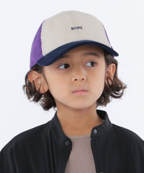 SHIPS（シップス）の「SHIPS KIDS:コーデュロイ ワンポイント ロゴ キャップ（キャップ・キッズ・ベージュ/ライトグレー/その他1・ONE SIZE）」の20枚目の写真