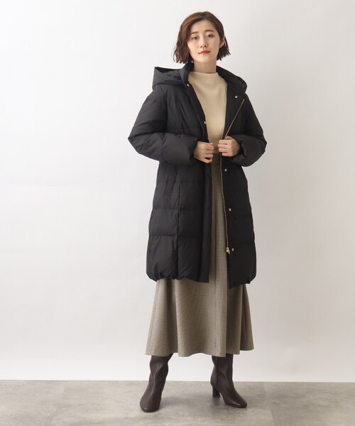 grove（グローブ）の「◆シンプルで綺麗なロングダウン【ALLIED】（ダウンジャケット/コート・レディース・ブラック/オフホワイト/ブラウン系その他・02/03/04/01/05）」の9枚目の写真