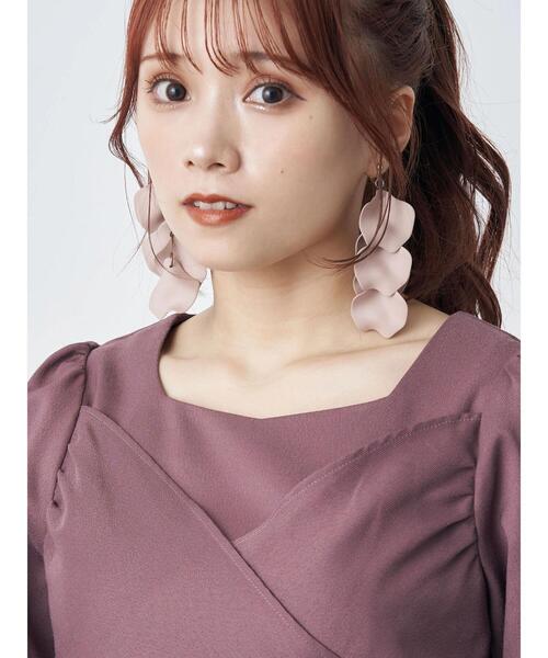 earth music&ecology（アースミュージックアンドエコロジー）の「クロスリボンワンピース（ワンピース・レディース・チェック/ピンク系その他2・M/S）」の10枚目の写真