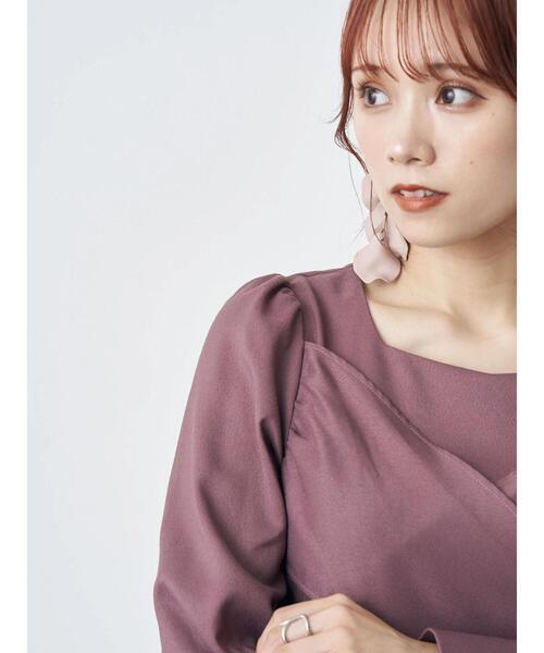 earth music&ecology（アースミュージックアンドエコロジー）の「クロスリボンワンピース（ワンピース・レディース・チェック/ピンク系その他2・M/S）」の12枚目の写真