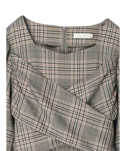 earth music&ecology（アースミュージックアンドエコロジー）の「クロスリボンワンピース（ワンピース・レディース・チェック/ピンク系その他2・M/S）」の20枚目の写真