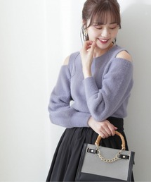PROPORTION BODY DRESSING | 【美人百花11月号タイアップ 休井美郷さん着用商品】オープンショルダーニット / 1212270024(ニット/セーター)