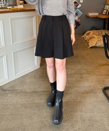LE MORE | ハイウエストタックショートパンツ(その他パンツ)