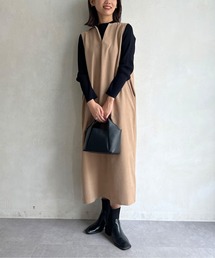 Chez toi | ニット×キーネックワンピース(ワンピース)