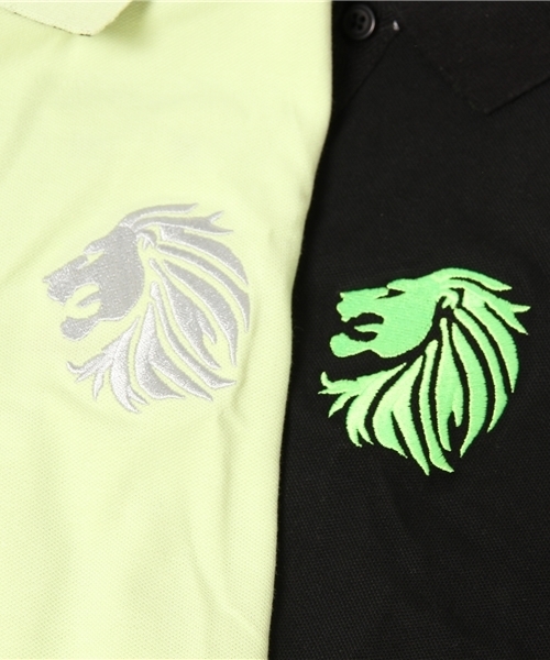 GIORDANO（ジョルダーノ）の「[GIORDANO]ライオンフェイス刺繍半袖ポロシャツ（ポロシャツ・レディース・ホワイト/ブラック/グリーン/ピンク・SMALL/LARGE/X-LARGE/MEDIUM）」の5枚目の写真