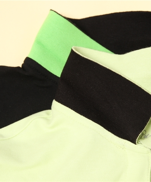 GIORDANO（ジョルダーノ）の「[GIORDANO]ライオンフェイス刺繍半袖ポロシャツ（ポロシャツ・レディース・ホワイト/ブラック/グリーン/ピンク・SMALL/LARGE/X-LARGE/MEDIUM）」の7枚目の写真