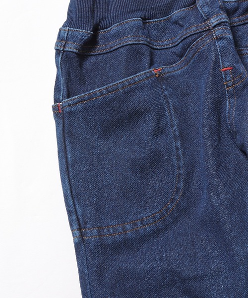 F.O.KIDS（エフオーキッズ）の「F.O.KIDS/エフオーキッズ ウエストリブ付きインディゴパンツ（デニムパンツ・キッズ・ブルー/ネイビー・130/140）」の5枚目の写真