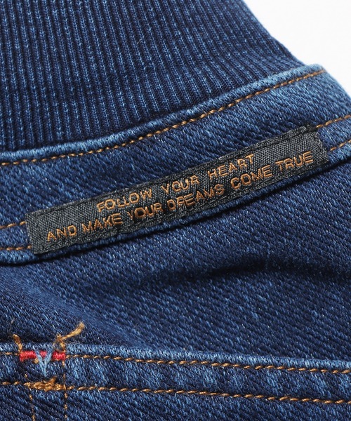 F.O.KIDS（エフオーキッズ）の「F.O.KIDS/エフオーキッズ ウエストリブ付きインディゴパンツ（デニムパンツ・キッズ・ブルー/ネイビー・130/140）」の9枚目の写真