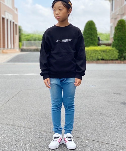 F.O.KIDS（エフオーキッズ）の「F.O.KIDS/エフオーキッズ ウエストリブ付きインディゴパンツ（デニムパンツ・キッズ・ブルー/ネイビー・130/140）」の18枚目の写真