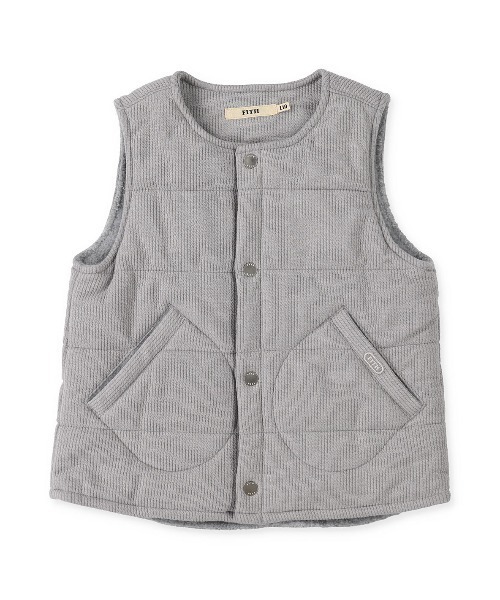 FITH(フィス)の「リブニット パデット ベスト(ベスト・キッズ・ブラウン/ホワイト/グレー/ネイビー・120/90/100/110/80)」の3枚目の写真