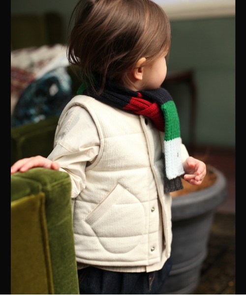FITH(フィス)の「リブニット パデット ベスト(ベスト・キッズ・ブラウン/ホワイト/グレー/ネイビー・120/90/100/110/80)」の2枚目の写真