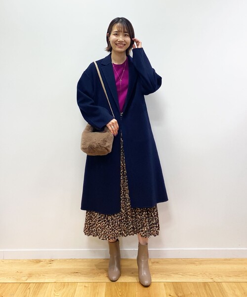 OPAQUE.CLIP（オペークドットクリップ）の「◆レオパードプリント プリーツフレアスカート（スカート・レディース・ブラウン系1/ブラウン系その他2・38/42/40/36）」の9枚目の写真