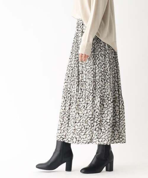 OPAQUE.CLIP（オペークドットクリップ）の「◆レオパードプリント プリーツフレアスカート（スカート・レディース・ブラウン系1/ブラウン系その他2・38/42/40/36）」の11枚目の写真