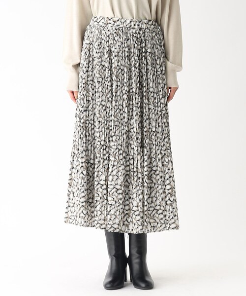 OPAQUE.CLIP（オペークドットクリップ）の「◆レオパードプリント プリーツフレアスカート（スカート・レディース・ブラウン系1/ブラウン系その他2・38/42/40/36）」の15枚目の写真