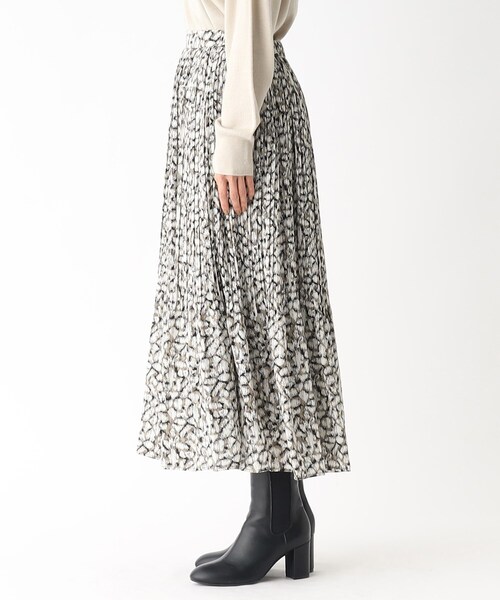 OPAQUE.CLIP（オペークドットクリップ）の「◆レオパードプリント プリーツフレアスカート（スカート・レディース・ブラウン系1/ブラウン系その他2・38/42/40/36）」の16枚目の写真