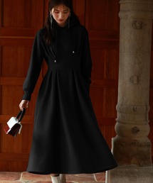 SAISON DE PAPILLON（セゾンドパピヨン）の「裏起毛ウェットパーカーワンピース（ワンピース）」