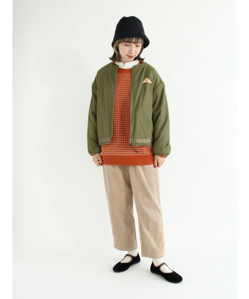Samansa Mos2（サマンサ モスモス）の「【KELTY×SamansaMos2】バーズアイクルーネックニット（ニット/セーター・レディース・クリーム/グリーン/オレンジ/ブラック・ﾌﾘ-）」の6枚目の写真
