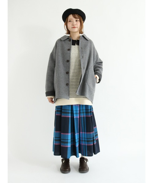 Samansa Mos2（サマンサ モスモス）の「【KELTY×SamansaMos2】バーズアイクルーネックニット（ニット/セーター・レディース・クリーム/グリーン/オレンジ/ブラック・ﾌﾘ-）」の15枚目の写真
