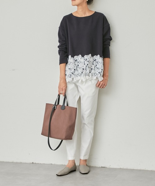 BEARDSLEY（ビアズリー）の「【Colorer./クロレ】びっくりな軽さスエードライクトートバッグ（ショルダーバッグ・レディース・モカ/ベージュ・FREE）」の7枚目の写真