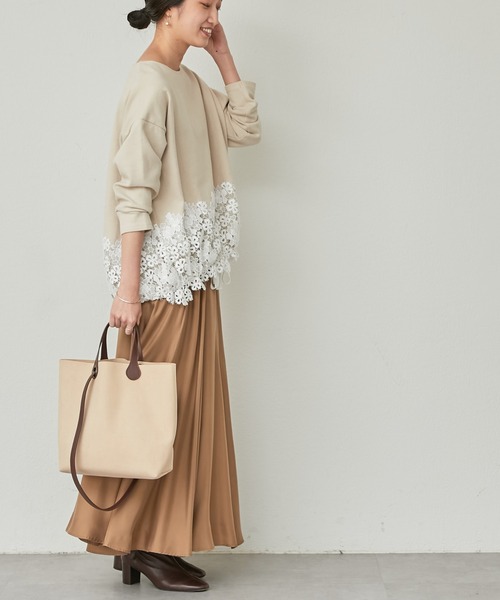 BEARDSLEY（ビアズリー）の「【Colorer./クロレ】びっくりな軽さスエードライクトートバッグ（ショルダーバッグ・レディース・モカ/ベージュ・FREE）」の11枚目の写真