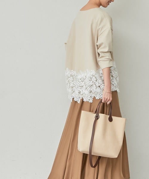 BEARDSLEY（ビアズリー）の「【Colorer./クロレ】びっくりな軽さスエードライクトートバッグ（ショルダーバッグ・レディース・モカ/ベージュ・FREE）」の18枚目の写真