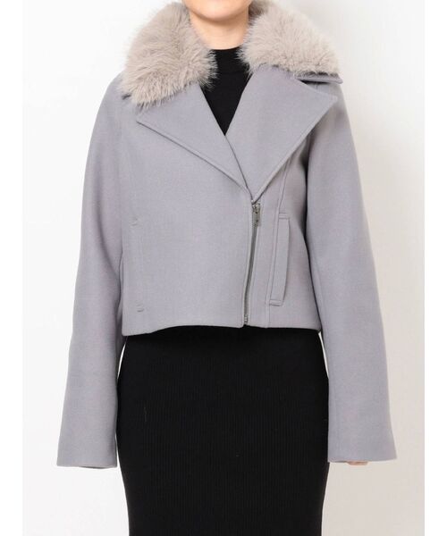 RESEXXY（リゼクシー）の「ポイントファージャケット（その他アウター・レディース・ベージュ/ブラック/ブルー・FREE）」の12枚目の写真