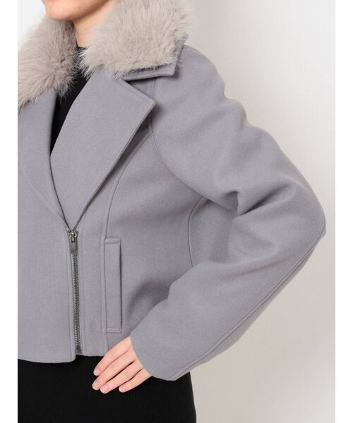 RESEXXY（リゼクシー）の「ポイントファージャケット（その他アウター・レディース・ベージュ/ブラック/ブルー・FREE）」の16枚目の写真