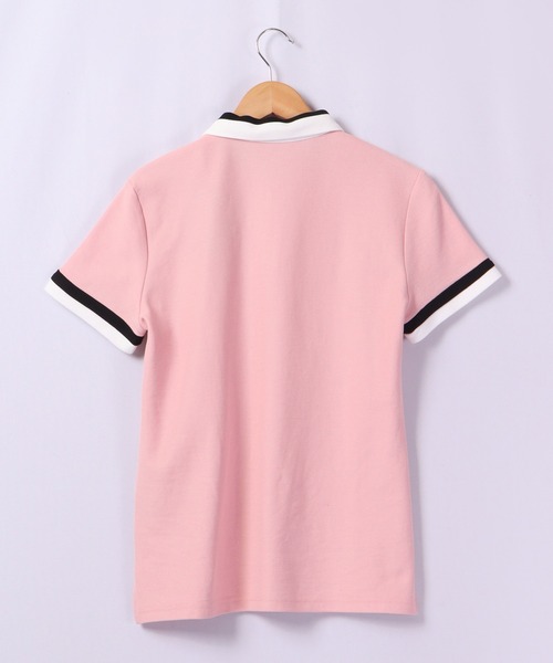 CECIL McBEE(セシルマクビー)の「CECIL McBEE green ライン&バイカラーポロシャツSS GOLF(ポロシャツ・レディース・ベージュ/ベージュ系その他/ピンク/ピンク系その他・1/2)」の6枚目の写真