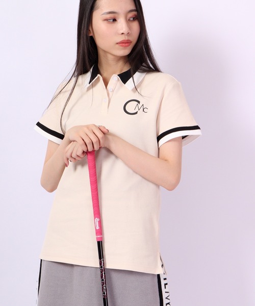 CECIL McBEE(セシルマクビー)の「CECIL McBEE green ライン&バイカラーポロシャツSS GOLF(ポロシャツ・レディース・ベージュ/ベージュ系その他/ピンク/ピンク系その他・1/2)」の22枚目の写真