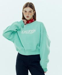 CLOTTY | A'GEM/9 × .kom『CLOTTY/クロッティ』UNIVERSE LOGO CROPPED SWEAT-SHIRT/ユニバースロゴ クロップド丈  スウェットシャツ(スウェット)