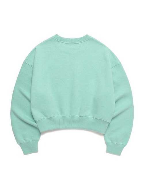 CLOTTY（クロッティ）の「A'GEM/9 × .kom『CLOTTY/クロッティ』UNIVERSE LOGO CROPPED SWEAT-SHIRT/ユニバースロゴ クロップド丈  スウェットシャツ（スウェット・レディース・ブルー/グリーン・FREE）」の10枚目の写真