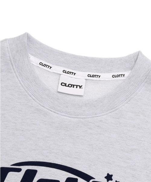CLOTTY（クロッティ）の「A'GEM/9 × .kom『CLOTTY/クロッティ』UNIVERSE LOGO CROPPED SWEAT-SHIRT/ユニバースロゴ クロップド丈  スウェットシャツ（スウェット・レディース・ブルー/グリーン・FREE）」の11枚目の写真