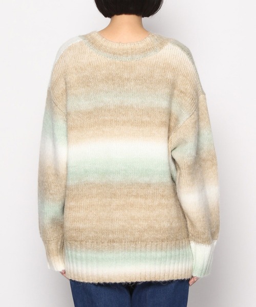 LEPSIM（レプシィム）の「3ゲージグラデーションニットカーデ　175288（カーディガン/ボレロ・レディース・パープル系/グリーン系/カーキ系・FREE）」の17枚目の写真