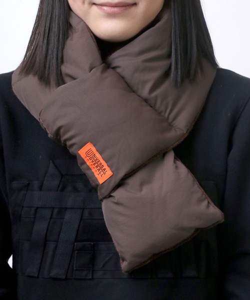 UNIVERSAL OVERALL（ユニバーサルオーバーオール）の「UNIVERSAL OVERALL/ユニバーサルオーバーオール ナイロンタフタ 中綿 差し込みマフラー/ネックウォーマー/ダウンマフラー（マフラー・メンズ・ブラック/ダークグリーン/ベージュ/ダークブラウン・FREE）」の16枚目の写真