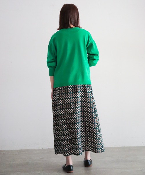 NOMBRE IMPAIR（ノンブルアンペール）の「強撚コットン　ワイドP/O（ニット/セーター・レディース・サックスブルー/グリーン/イエロー/パープル・FREE）」の12枚目の写真