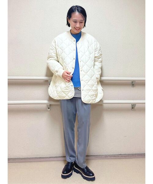 Lugnoncure（ルノンキュール）の「片畦ラウンドヘムニット（ニット/セーター・レディース・ブラック/グレー/ブルー・ﾌﾘ-）」の14枚目の写真