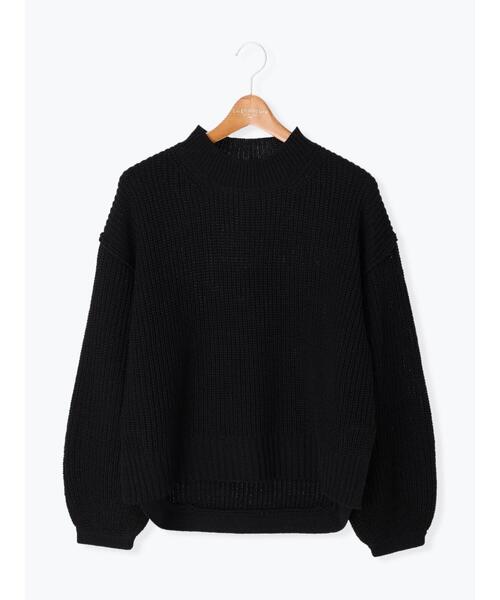 Lugnoncure（ルノンキュール）の「片畦ラウンドヘムニット（ニット/セーター・レディース・ブラック/グレー/ブルー・ﾌﾘ-）」の22枚目の写真