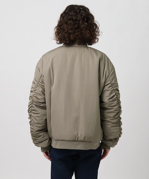 tk.TAKEO KIKUCHI（ティーケータケオキクチ）の「◆ギャザービッグMA-1（ミリタリージャケット・メンズ・ブラック/ベージュ・88/66）」の13枚目の写真