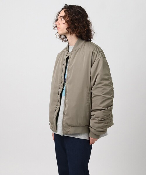 tk.TAKEO KIKUCHI（ティーケータケオキクチ）の「◆ギャザービッグMA-1（ミリタリージャケット・メンズ・ブラック/ベージュ・88/66）」の17枚目の写真