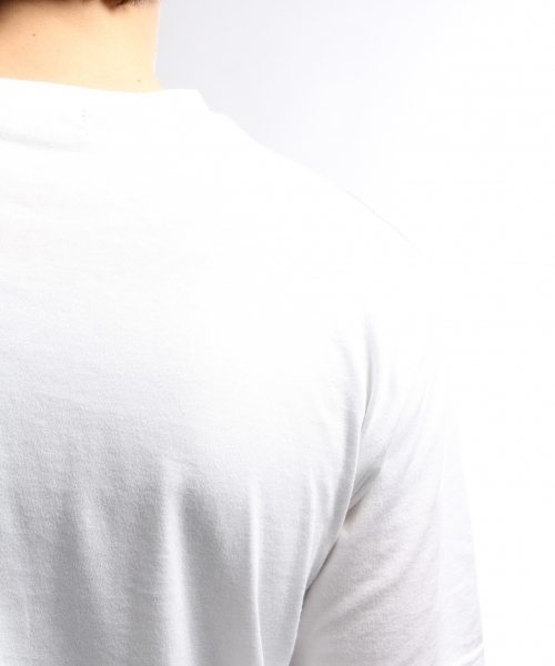 HARE(ハレ)の「フハクキリカエカットソー(HARE)(Tシャツ/カットソー・メンズ・オフホワイト/グレー/ネイビー/ホワイト/ブラック・MEDIUM/SMALL)」の9枚目の写真