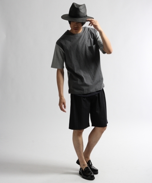 HARE(ハレ)の「フハクキリカエカットソー(HARE)(Tシャツ/カットソー・メンズ・オフホワイト/グレー/ネイビー/ホワイト/ブラック・MEDIUM/SMALL)」の20枚目の写真